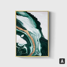 Load image into Gallery viewer, Golden foil lines Abstract
