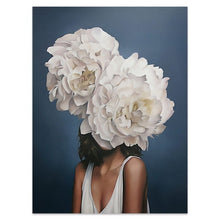 Load image into Gallery viewer, Flowers Feathers Woman
