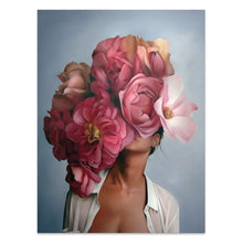 Load image into Gallery viewer, Flowers Feathers Woman
