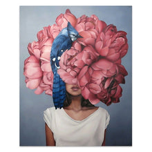 Load image into Gallery viewer, Flowers Feathers Woman

