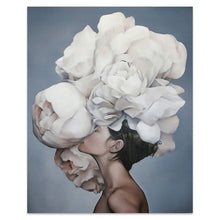 Load image into Gallery viewer, Flowers Feathers Woman
