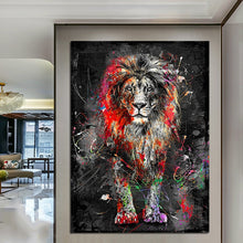 Load image into Gallery viewer, Abstract Colorful Lion
